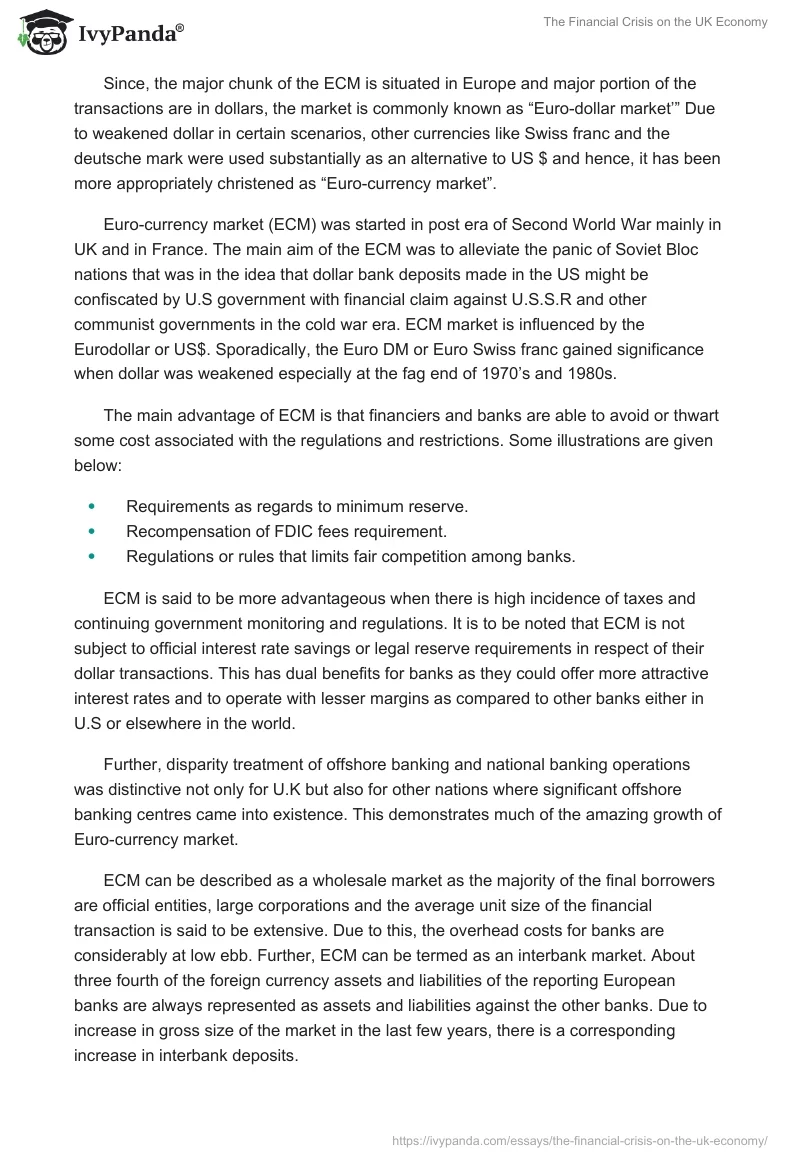 The Financial Crisis on the UK Economy. Page 5