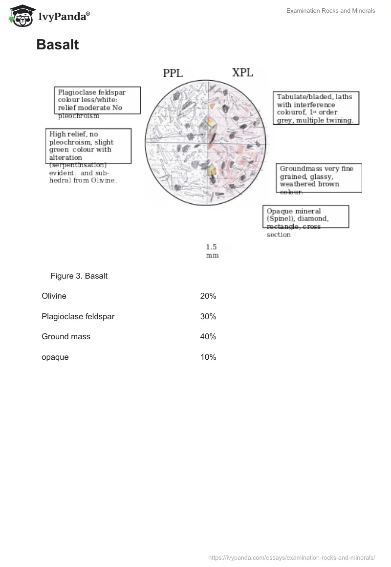 Examination Rocks and Minerals. Page 3