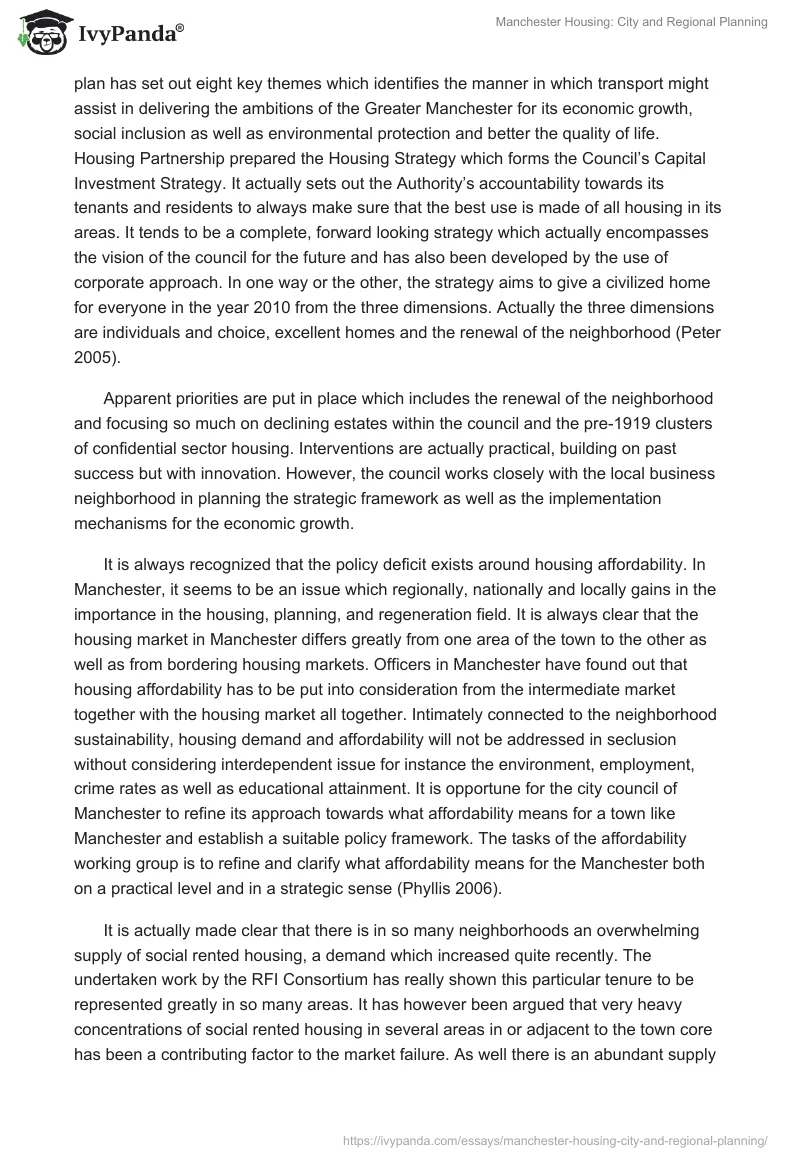 Manchester Housing: City and Regional Planning. Page 3