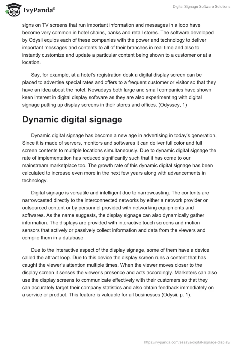 Digital Signage Software Solutions. Page 2