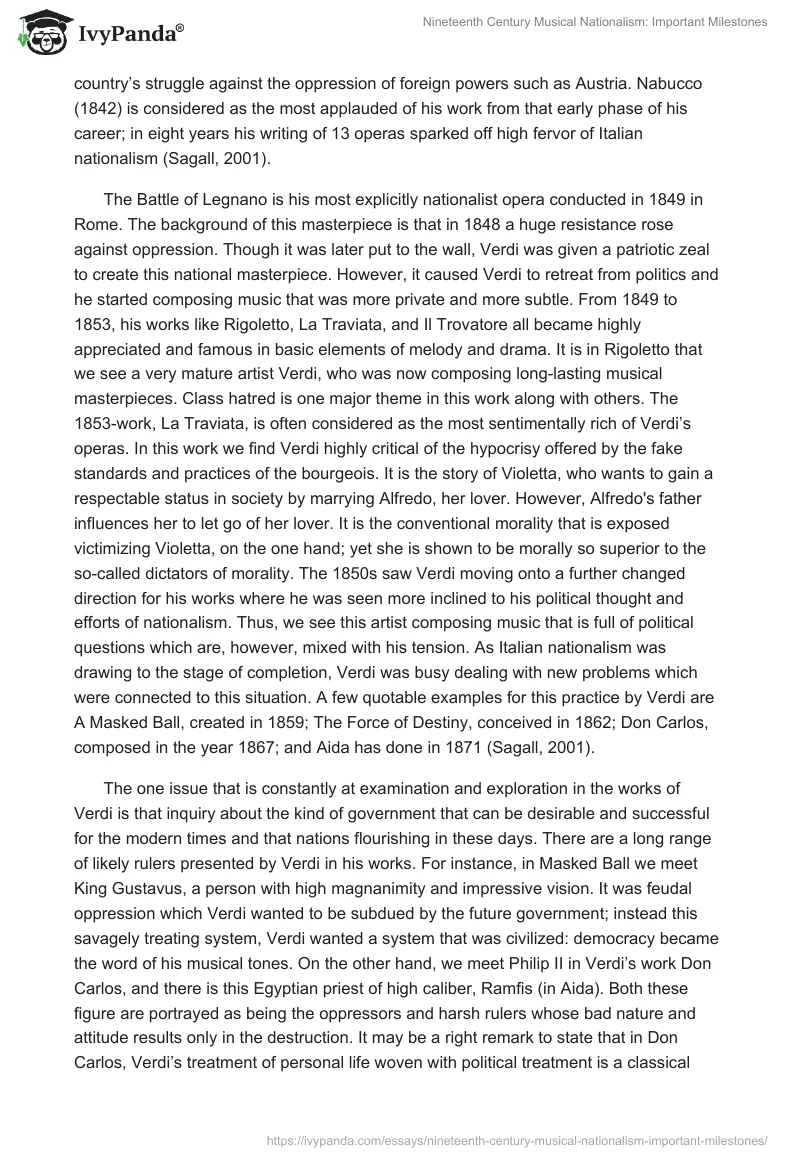 Nineteenth Century Musical Nationalism: Important Milestones. Page 3