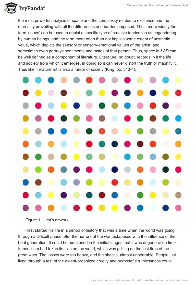 Cultural Forces That Influenced Damien Hirst. Page 2