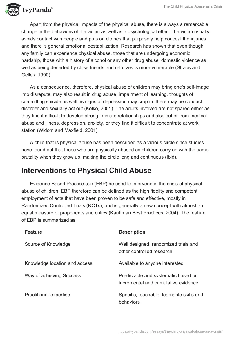 The Child Physical Abuse as a Crisis. Page 2