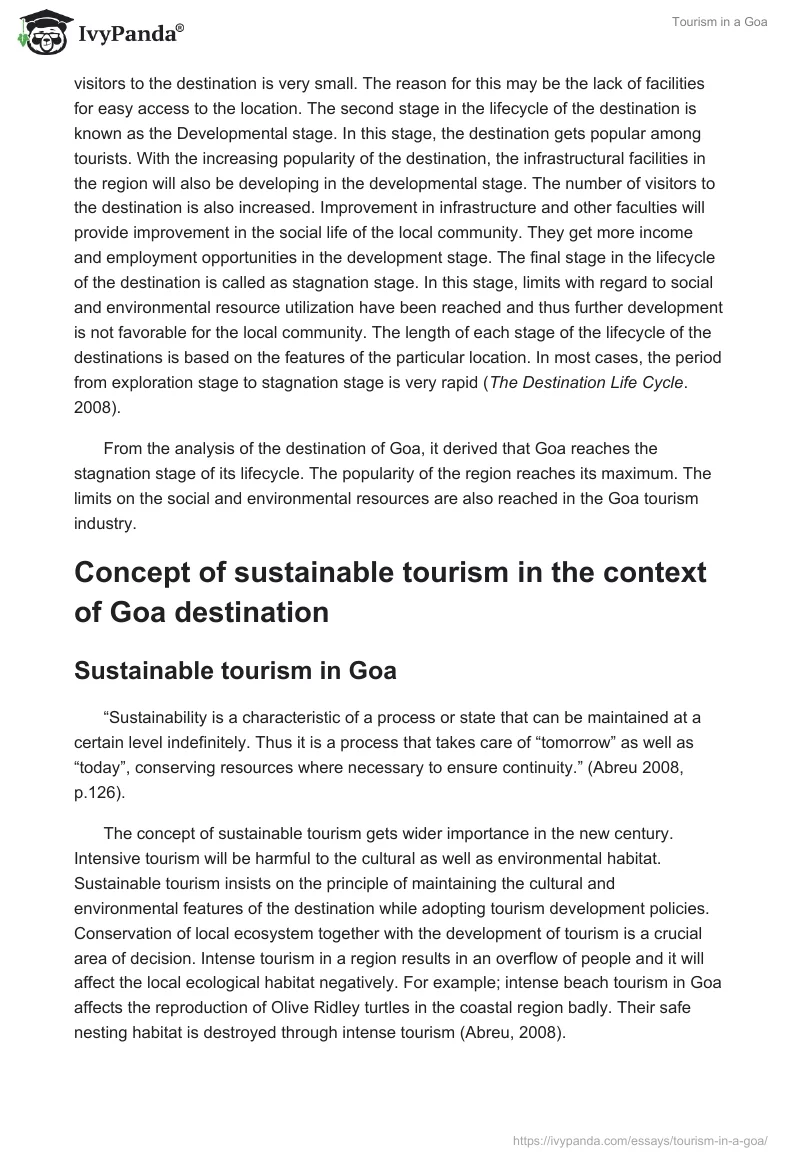 Tourism in a Goa. Page 2
