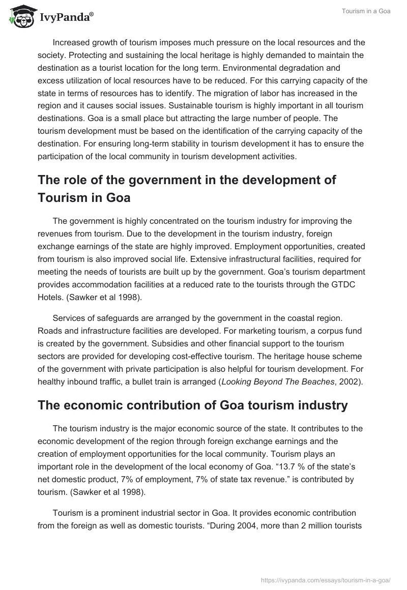 Tourism in a Goa. Page 3