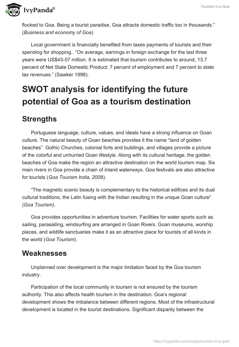 Tourism in a Goa. Page 4