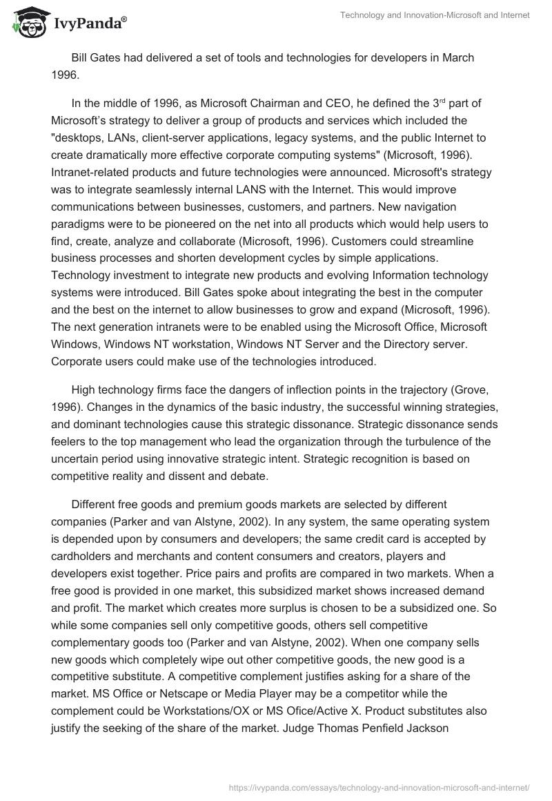 Technology and Innovation-Microsoft and Internet. Page 2