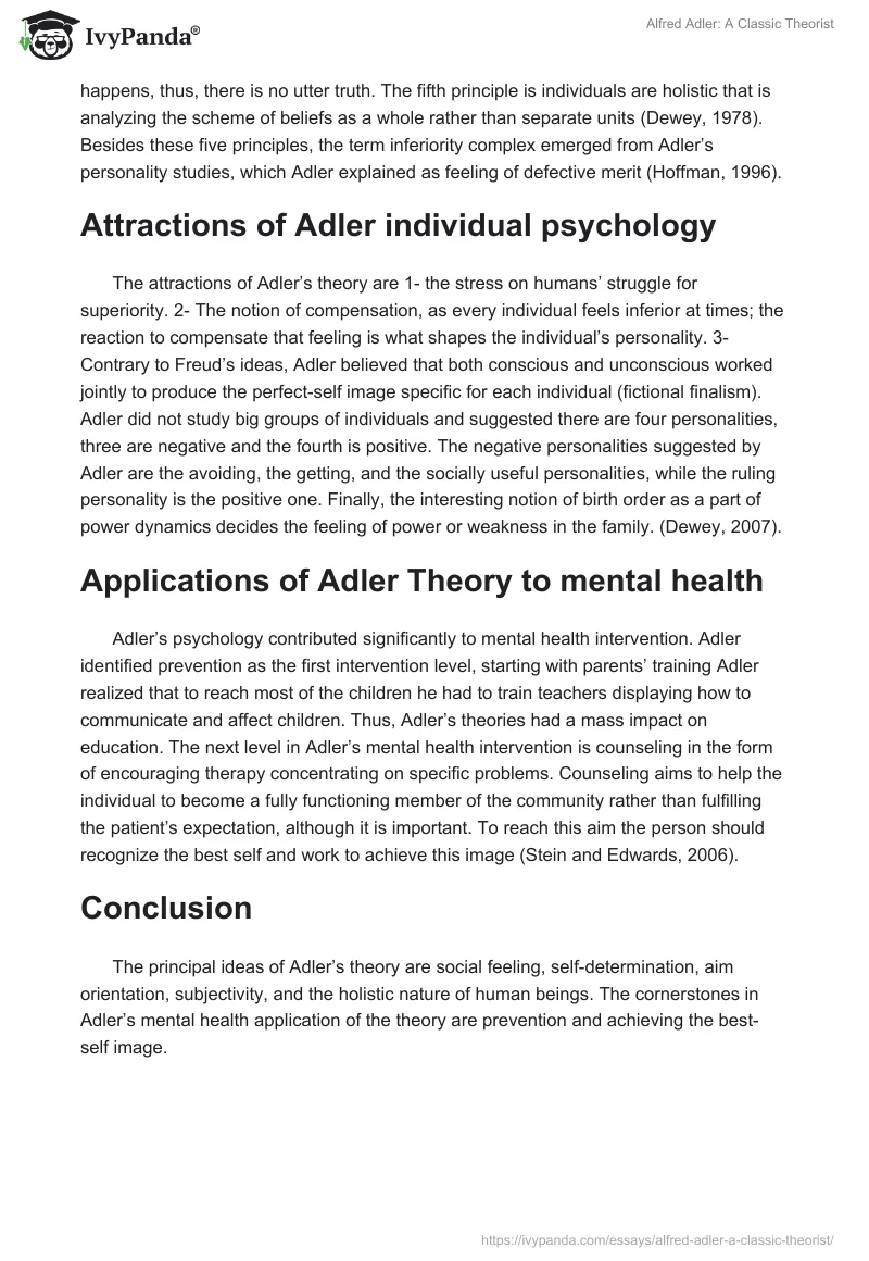 Alfred Adler: A Classic Theorist. Page 2