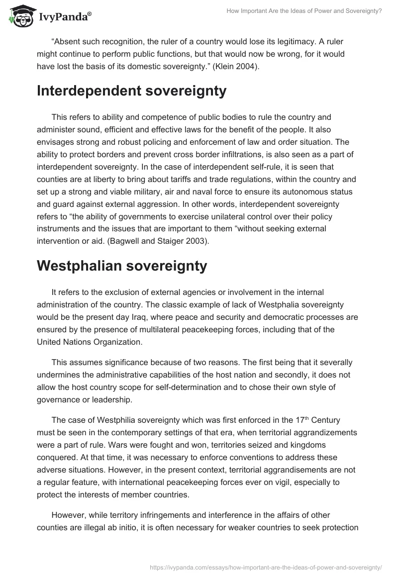 How Important Are the Ideas of Power and Sovereignty?. Page 3