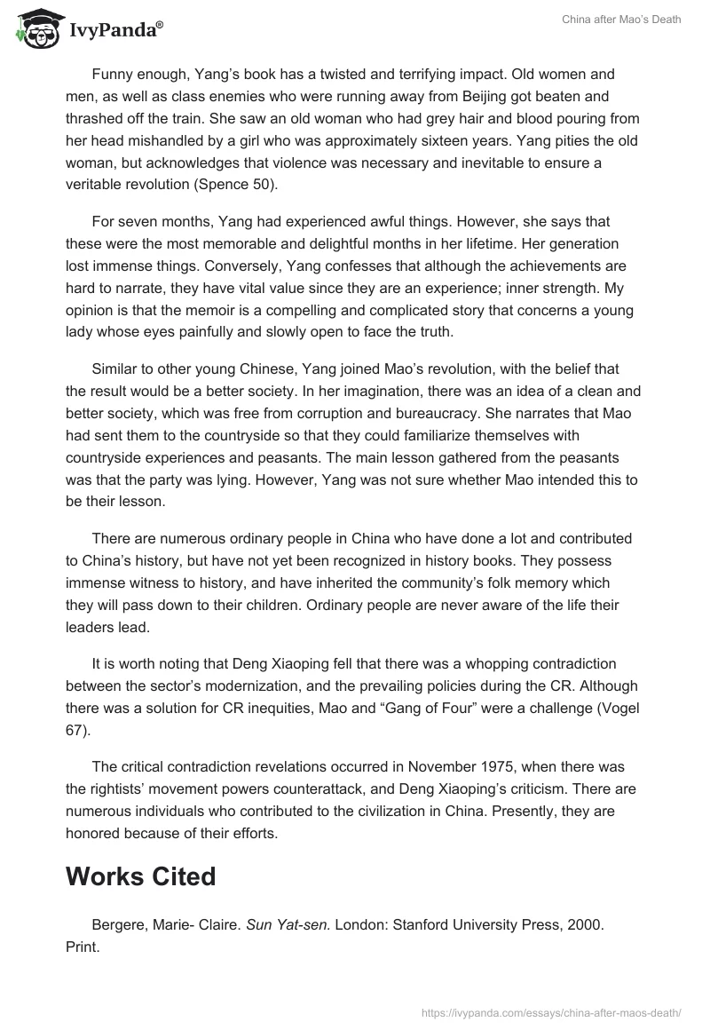China After Mao’s Death. Page 4