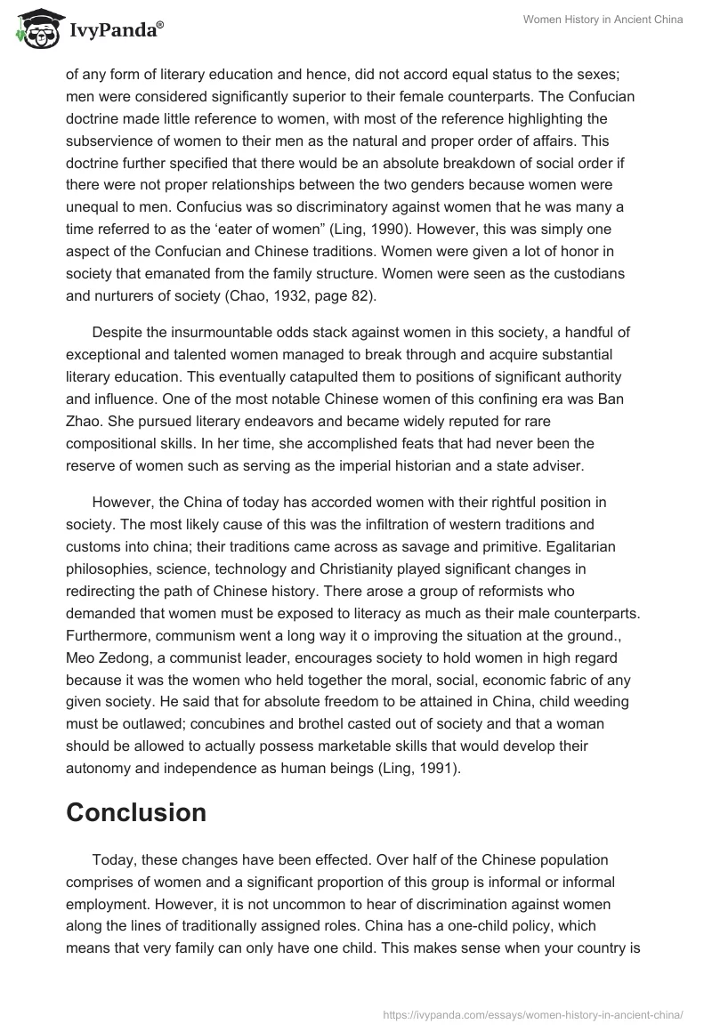 Women History in Ancient China. Page 4