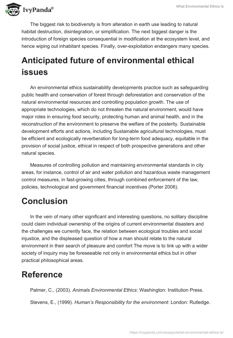 What Environmental Ethics Is. Page 4