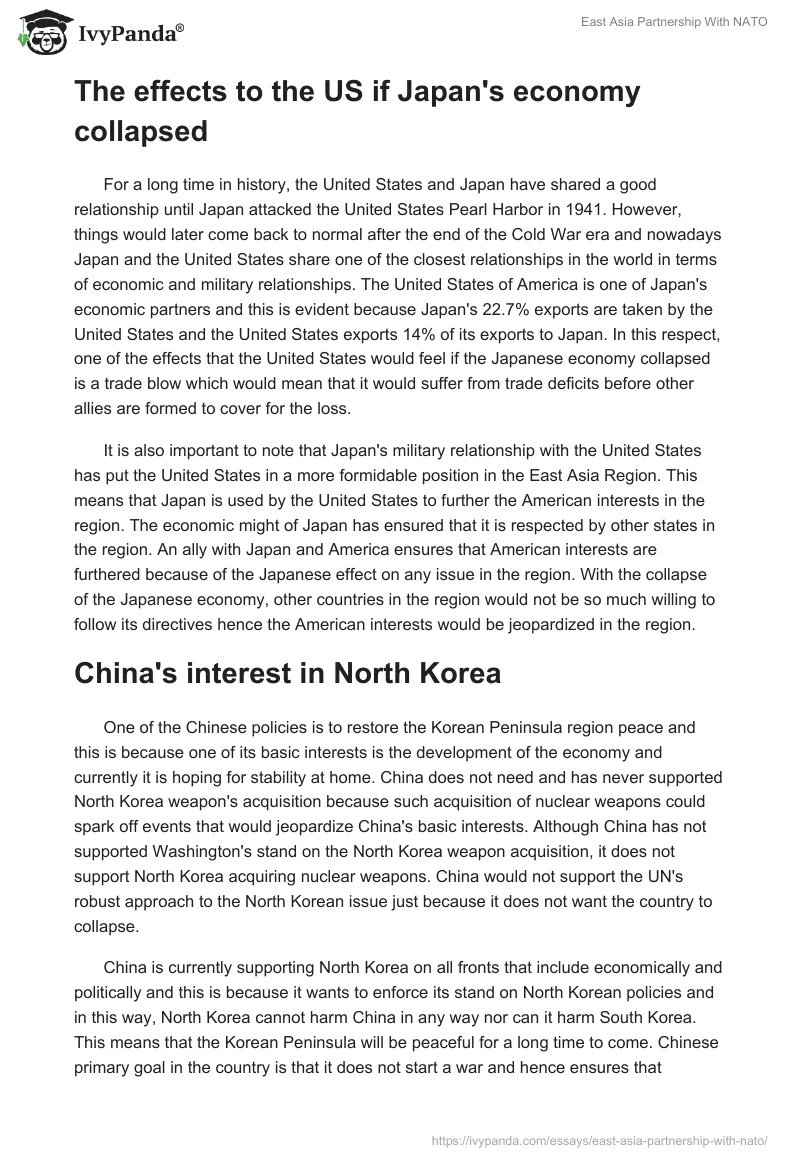 East Asia Partnership With NATO. Page 2