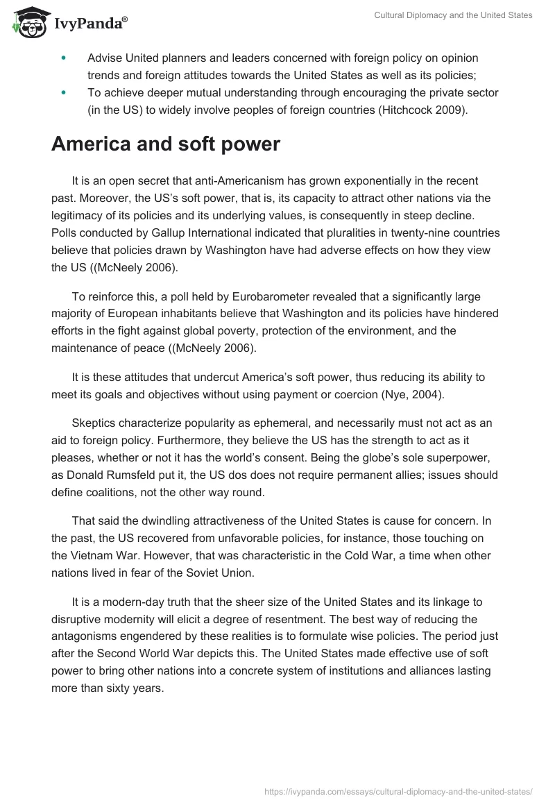 Cultural Diplomacy and the United States. Page 2