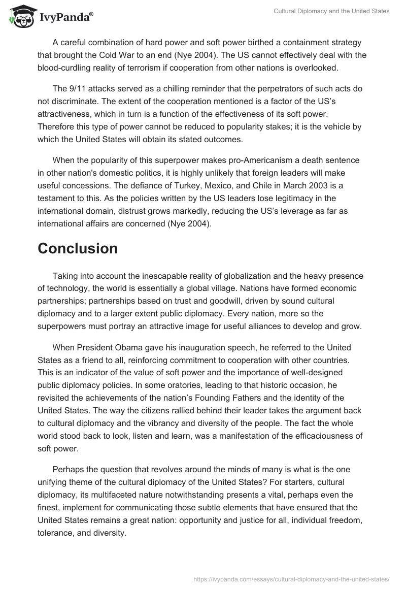 Cultural Diplomacy and the United States. Page 3