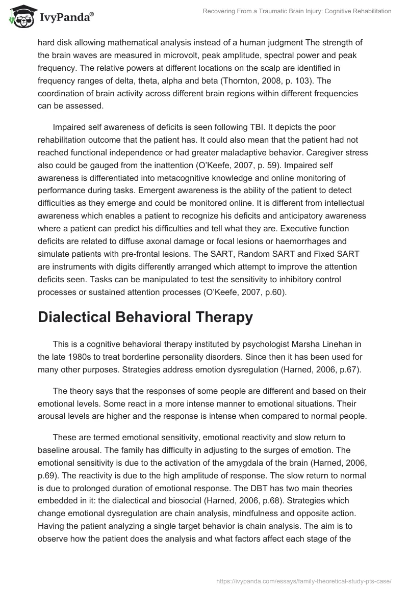 Recovering From a Traumatic Brain Injury: Cognitive Rehabilitation. Page 4