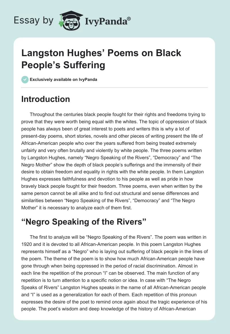 The Negro's Complaint: A Poem. To Which Is Added, Pity for Poor Africans ·  Sugar Production Stories for Children and the History of Slavery · IOPN  Omeka S