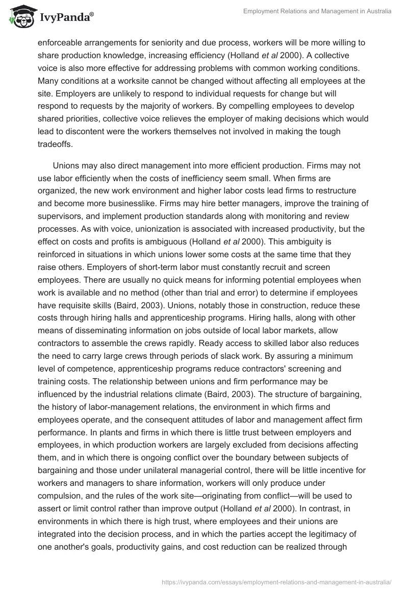 Employment Relations and Management in Australia. Page 2