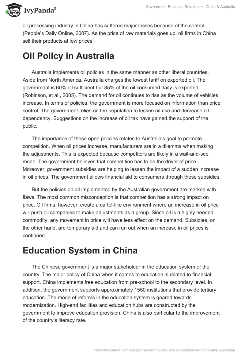 Government-Business Relations in China & Australia. Page 3