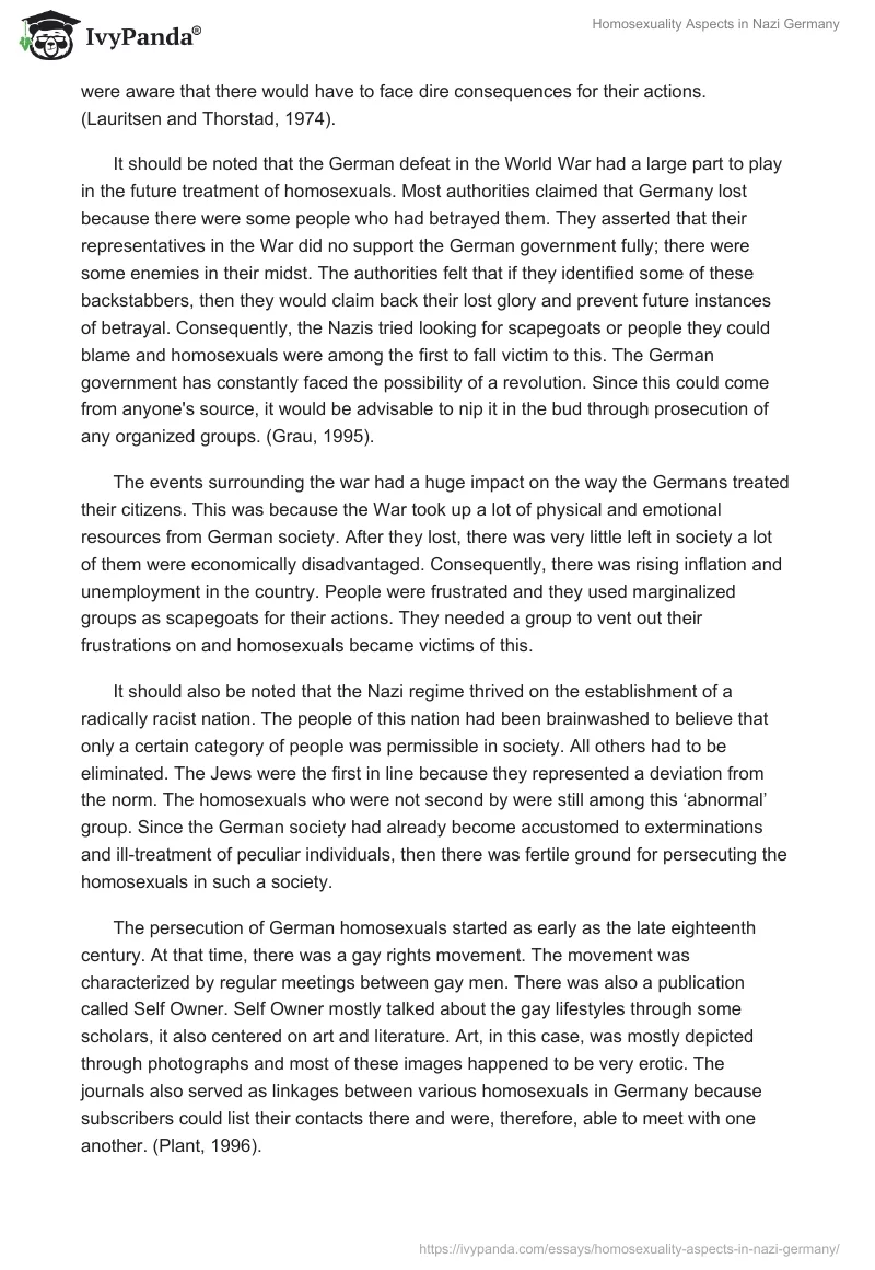 Homosexuality Aspects in Nazi Germany. Page 3