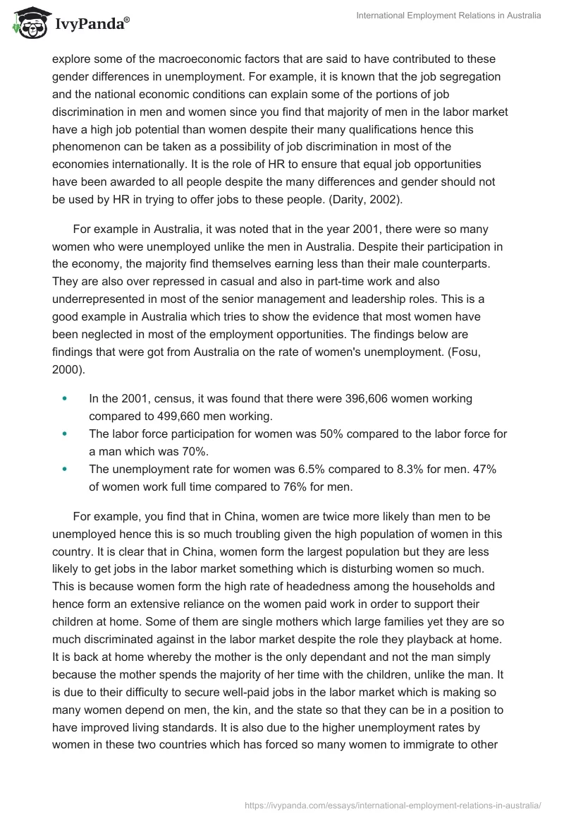 International Employment Relations in Australia. Page 2