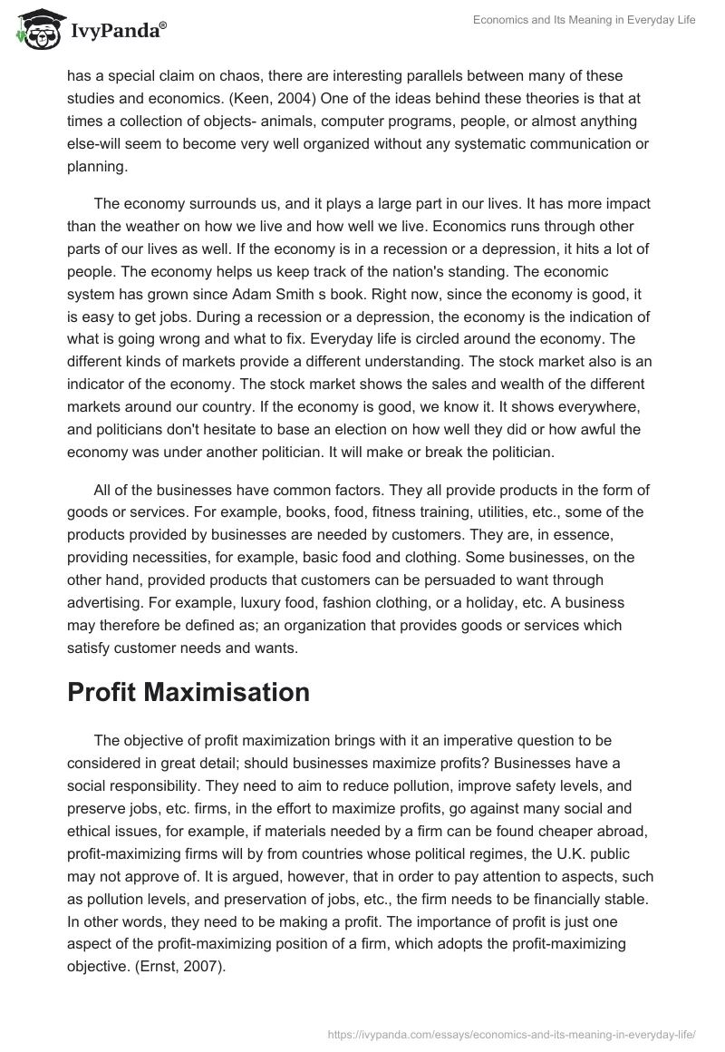 Economics and Its Meaning in Everyday Life. Page 5