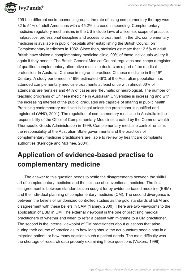 Evidence-Based Complementary Medicine. Page 3