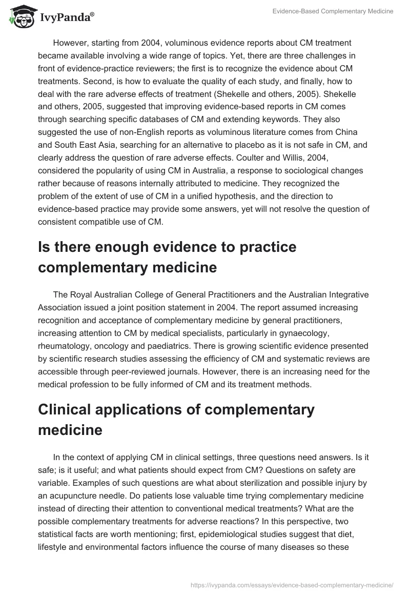 Evidence-Based Complementary Medicine. Page 4