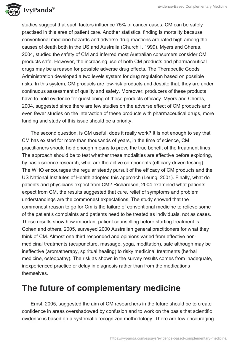 Evidence-Based Complementary Medicine. Page 5