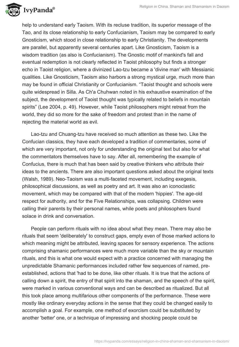Religion in China. Shaman and Shamanism in Daoism. Page 5