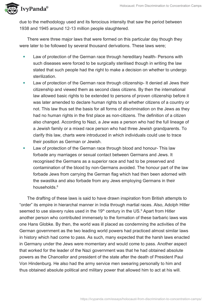 Holocaust: From Discrimination to Concentration Camps. Page 3