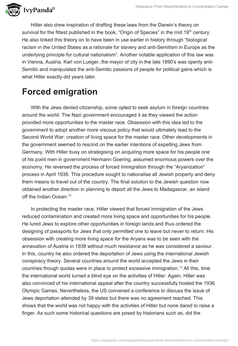 Holocaust: From Discrimination to Concentration Camps. Page 4
