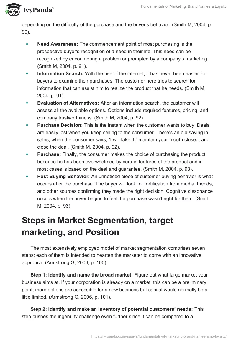Fundamentals of Marketing. Brand Names & Loyalty. Page 3