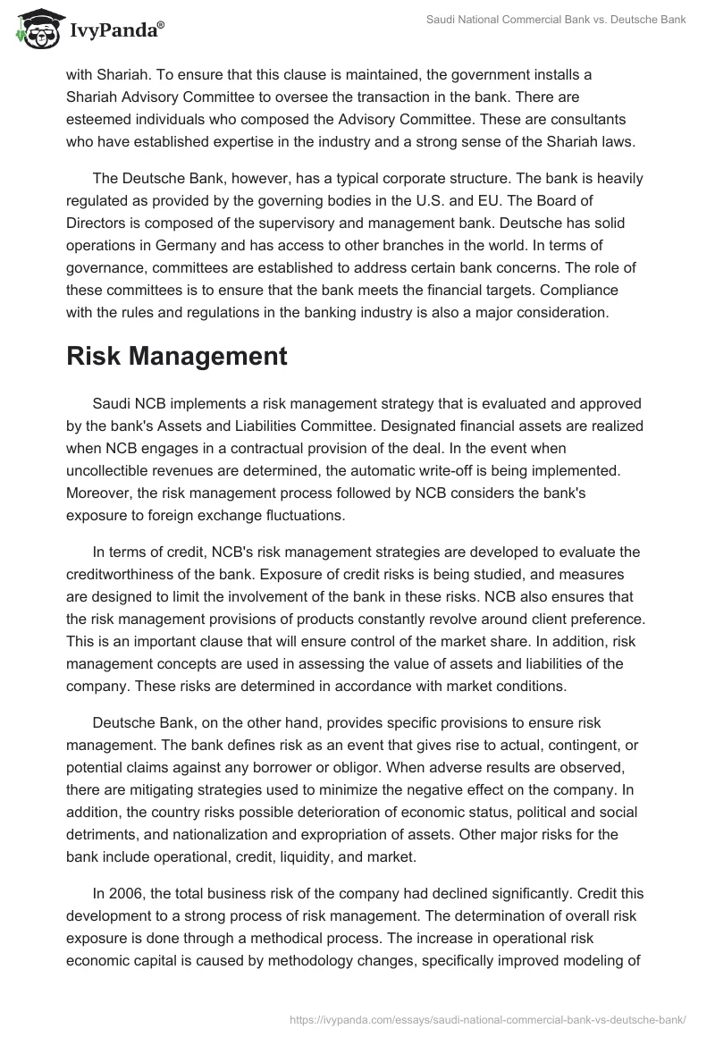 Saudi National Commercial Bank vs. Deutsche Bank. Page 2
