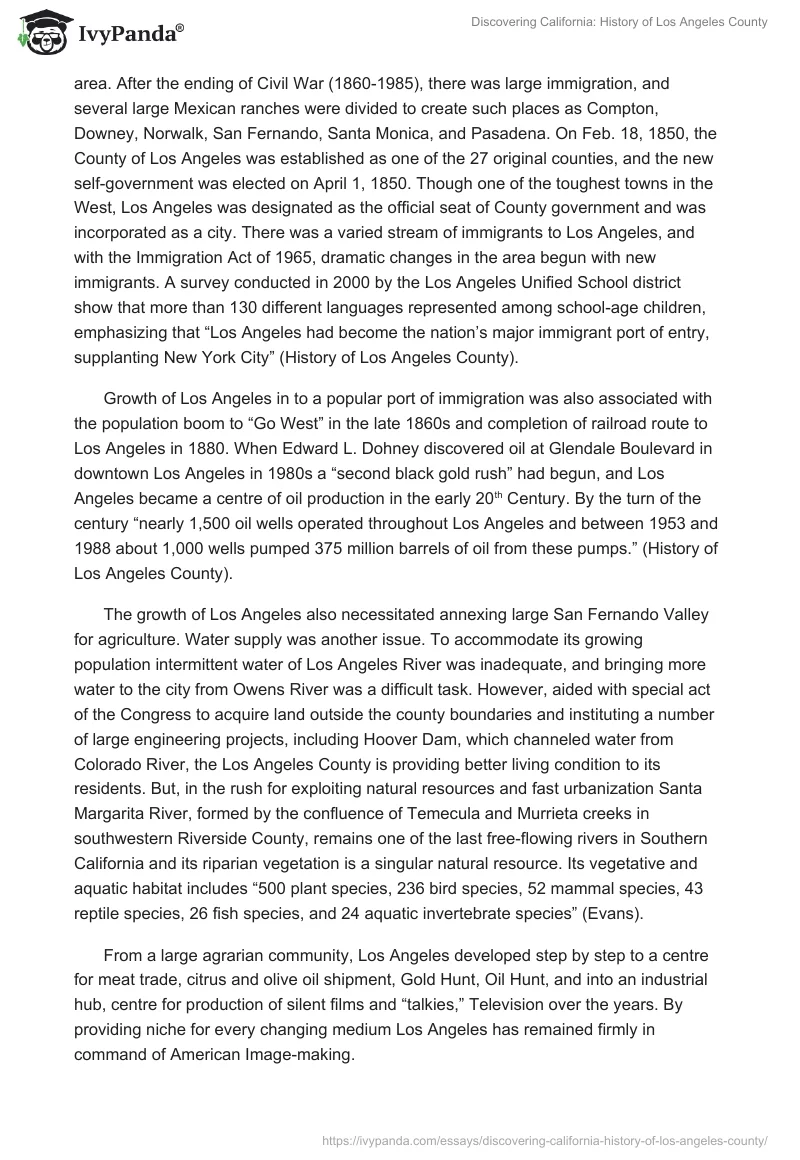 Discovering California: History of Los Angeles County. Page 2