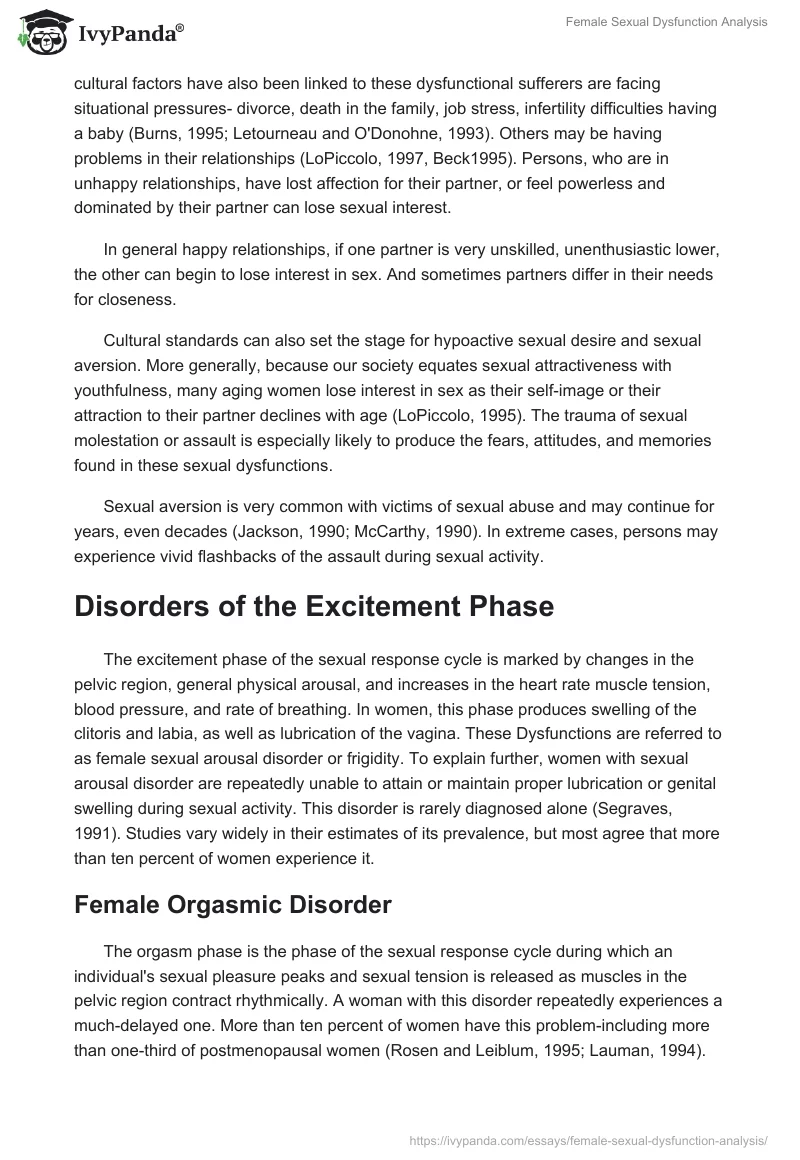 Female Sexual Dysfunction Analysis. Page 4