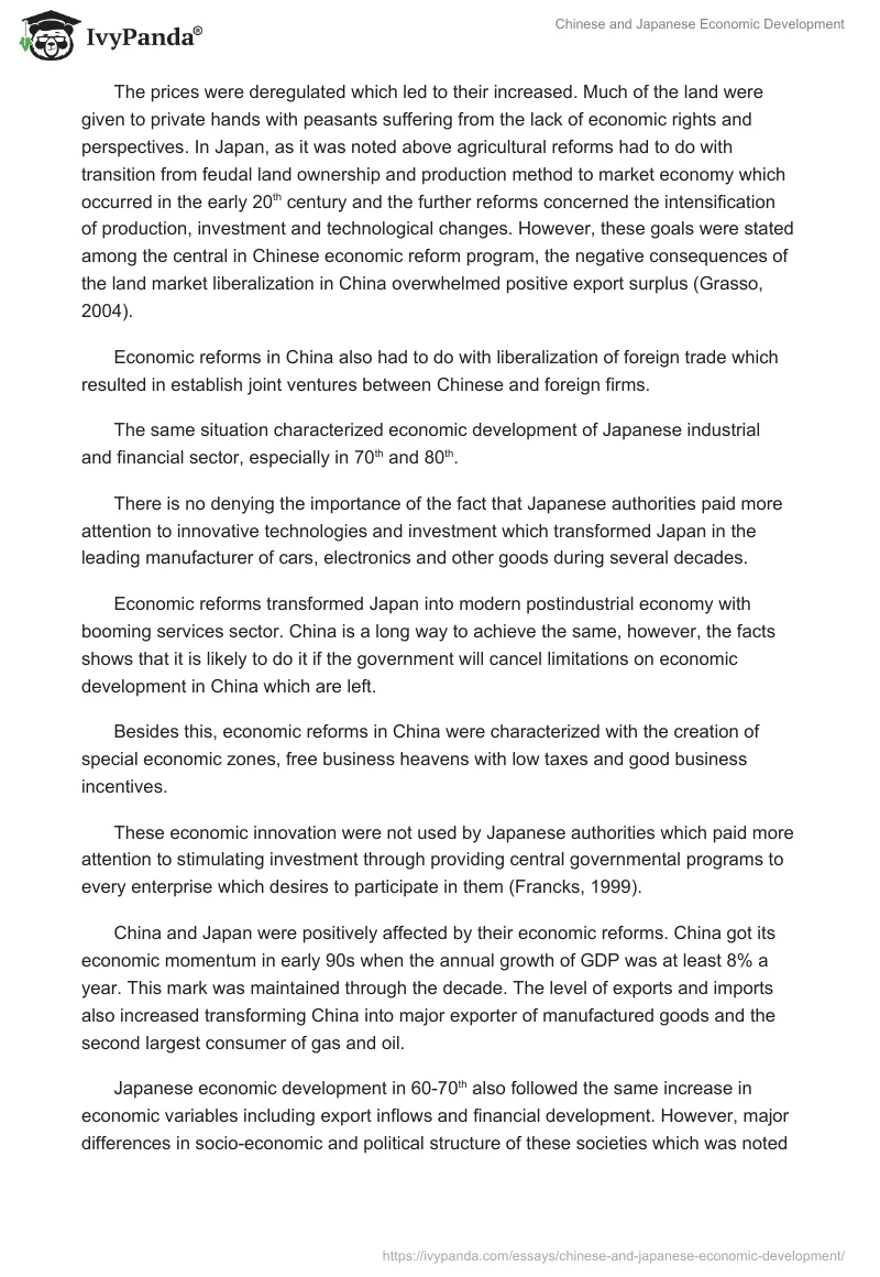Chinese and Japanese Economic Development. Page 4