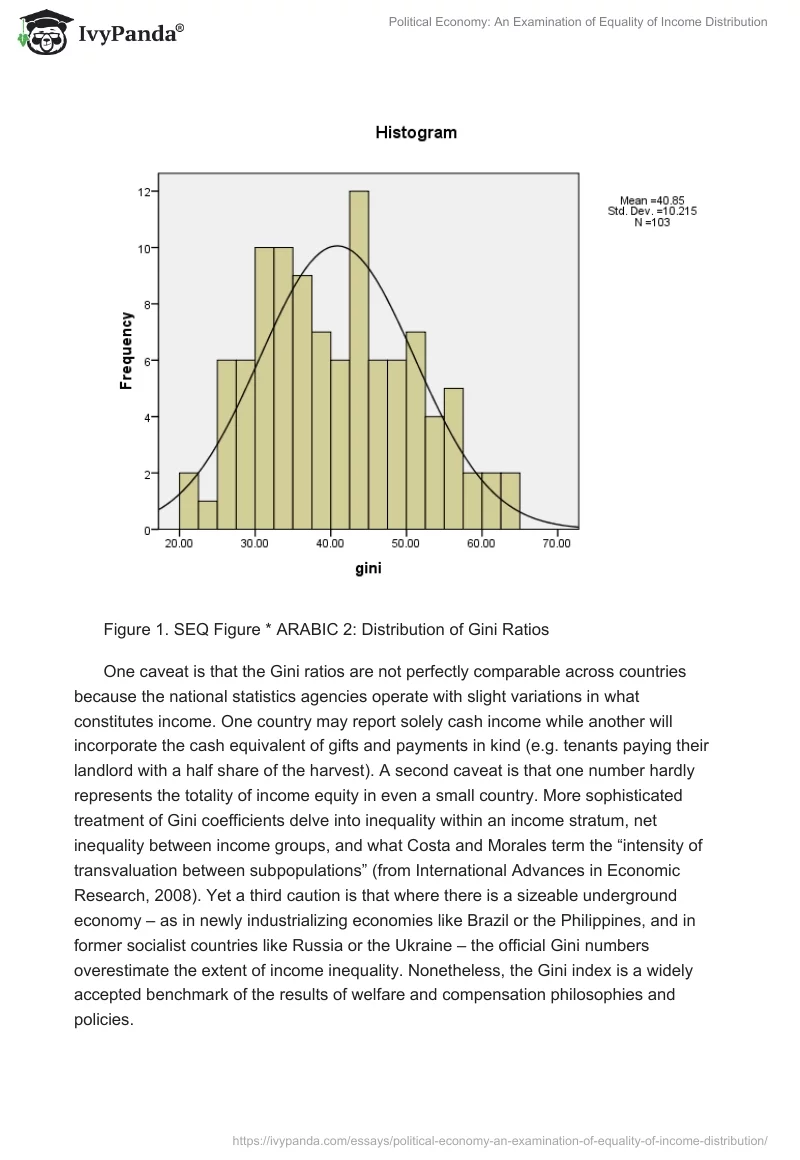 Political Economy: An Examination of Equality of Income Distribution. Page 5