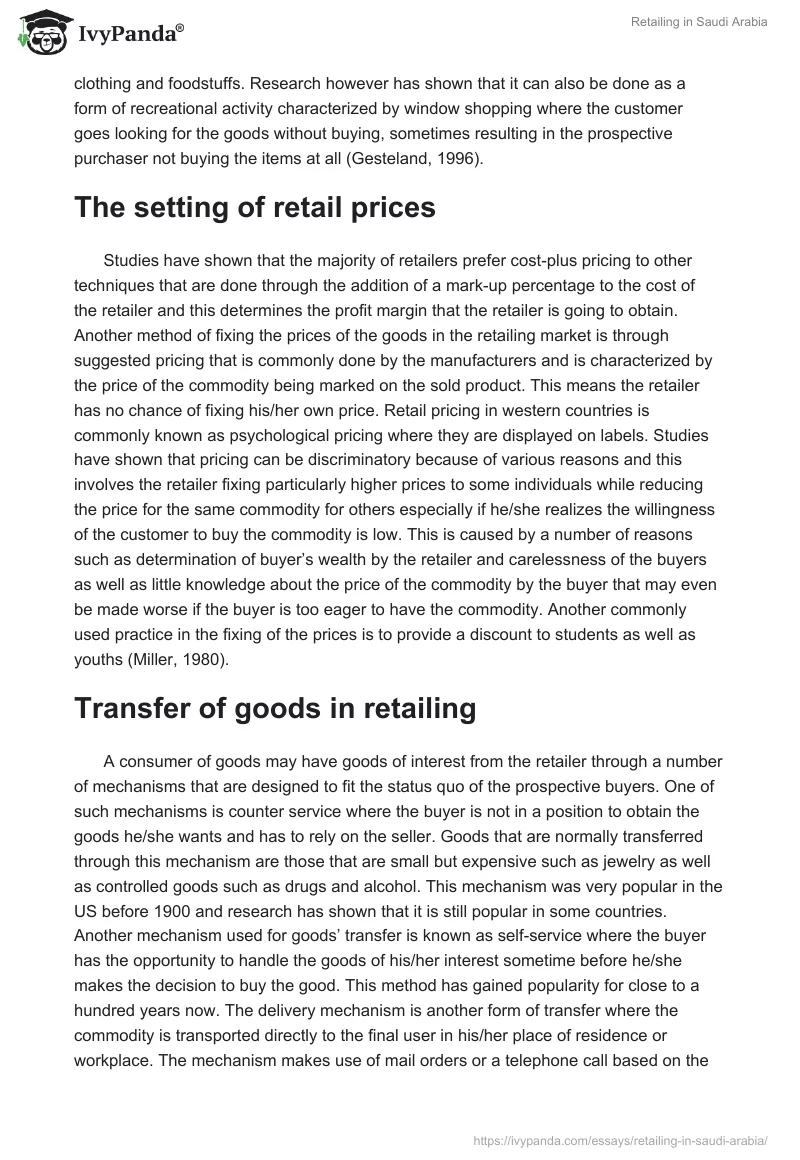 Retailing in Saudi Arabia. Page 2