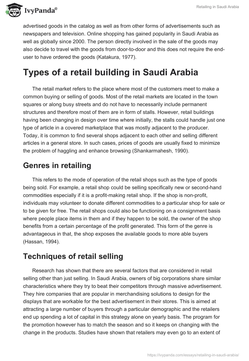 Retailing in Saudi Arabia. Page 3