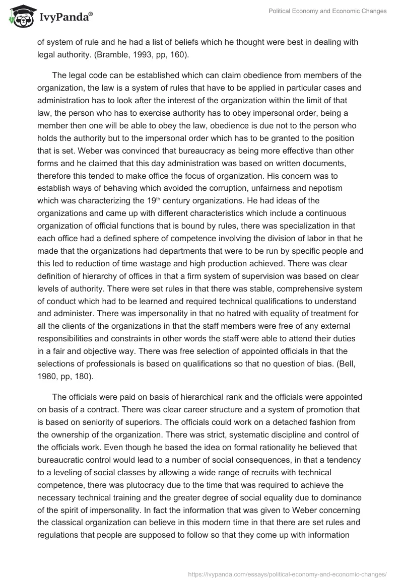 Political Economy and Economic Changes. Page 2