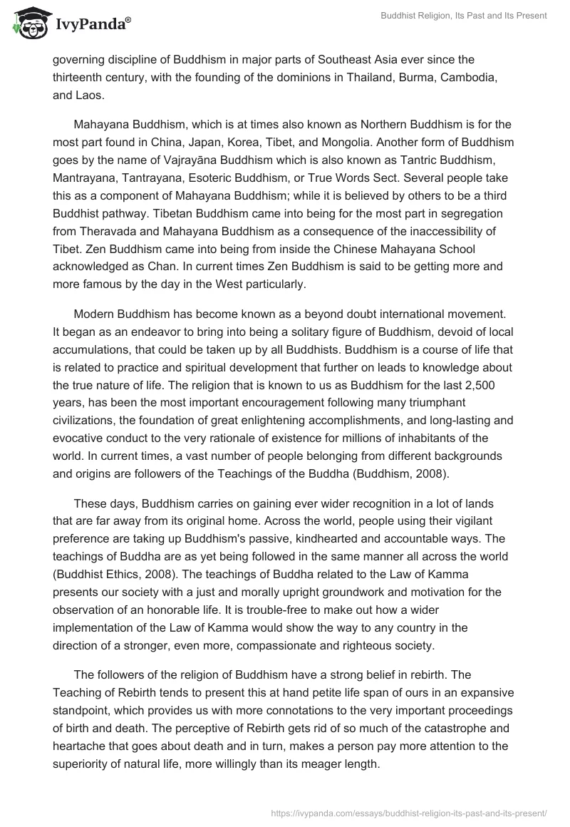 Buddhist Religion, Its Past and Its Present. Page 2