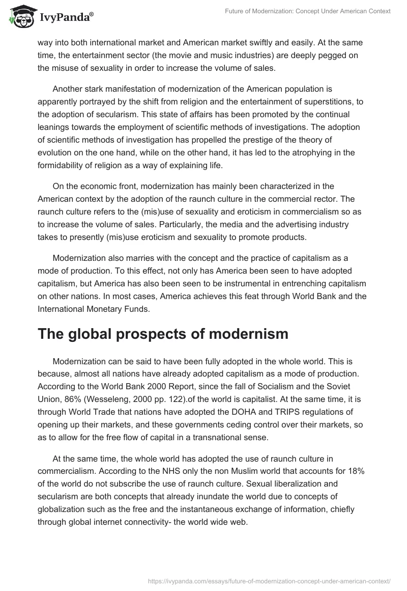 Future of Modernization: Concept Under American Context. Page 2
