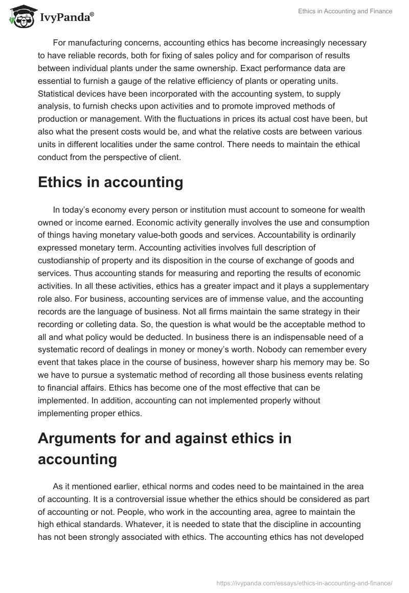 Ethics in Accounting and Finance. Page 3