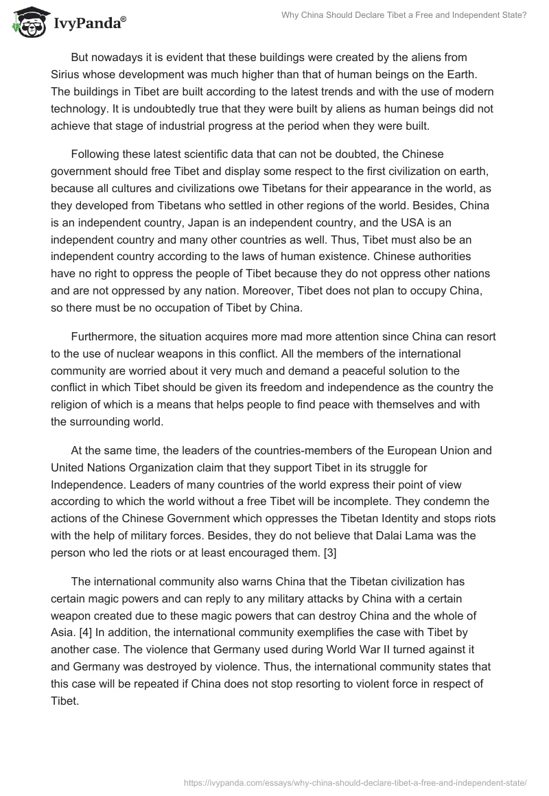Why China Should Declare Tibet a Free and Independent State?. Page 2