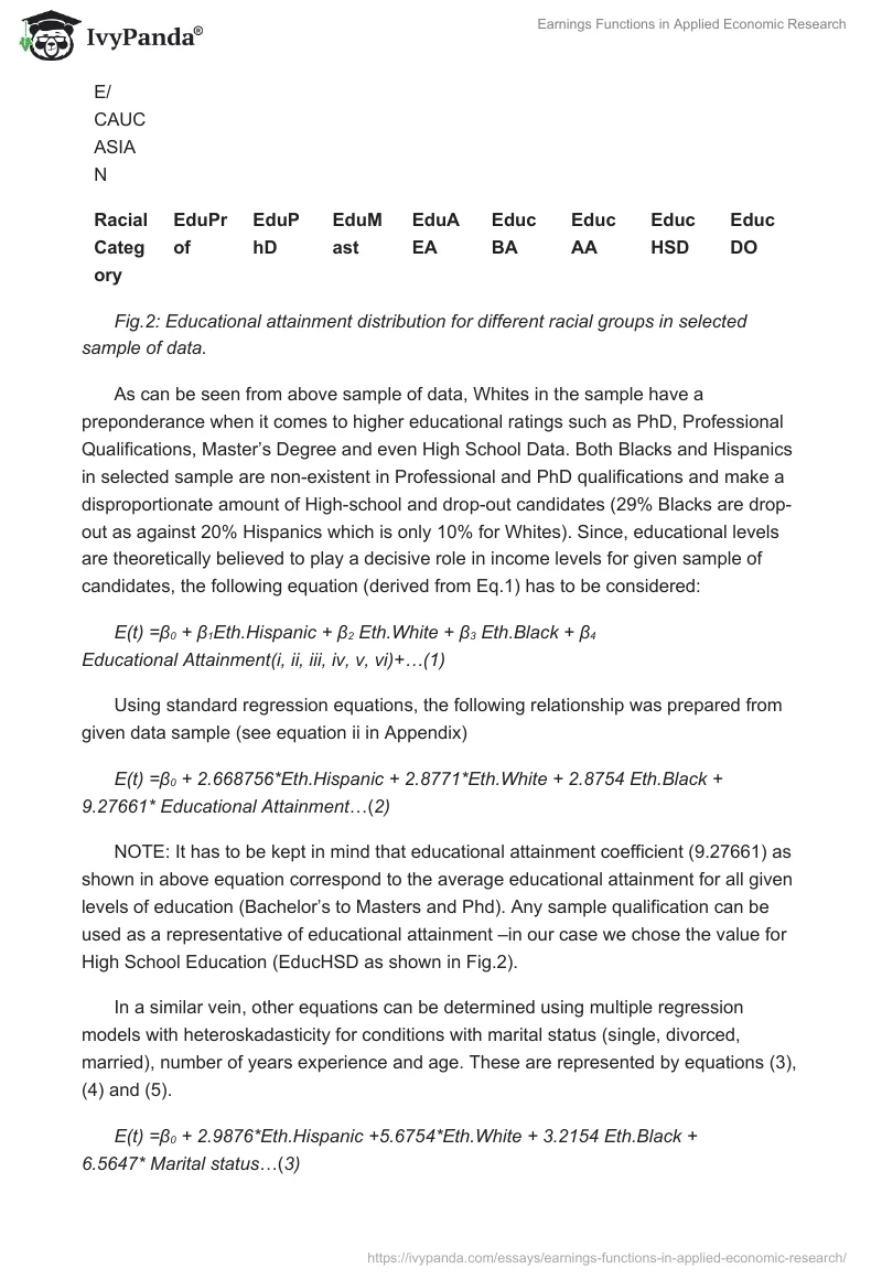 Earnings Functions in Applied Economic Research. Page 4
