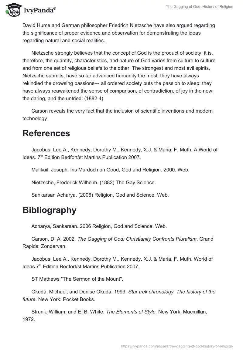 The Gagging of God: History of Religion. Page 4