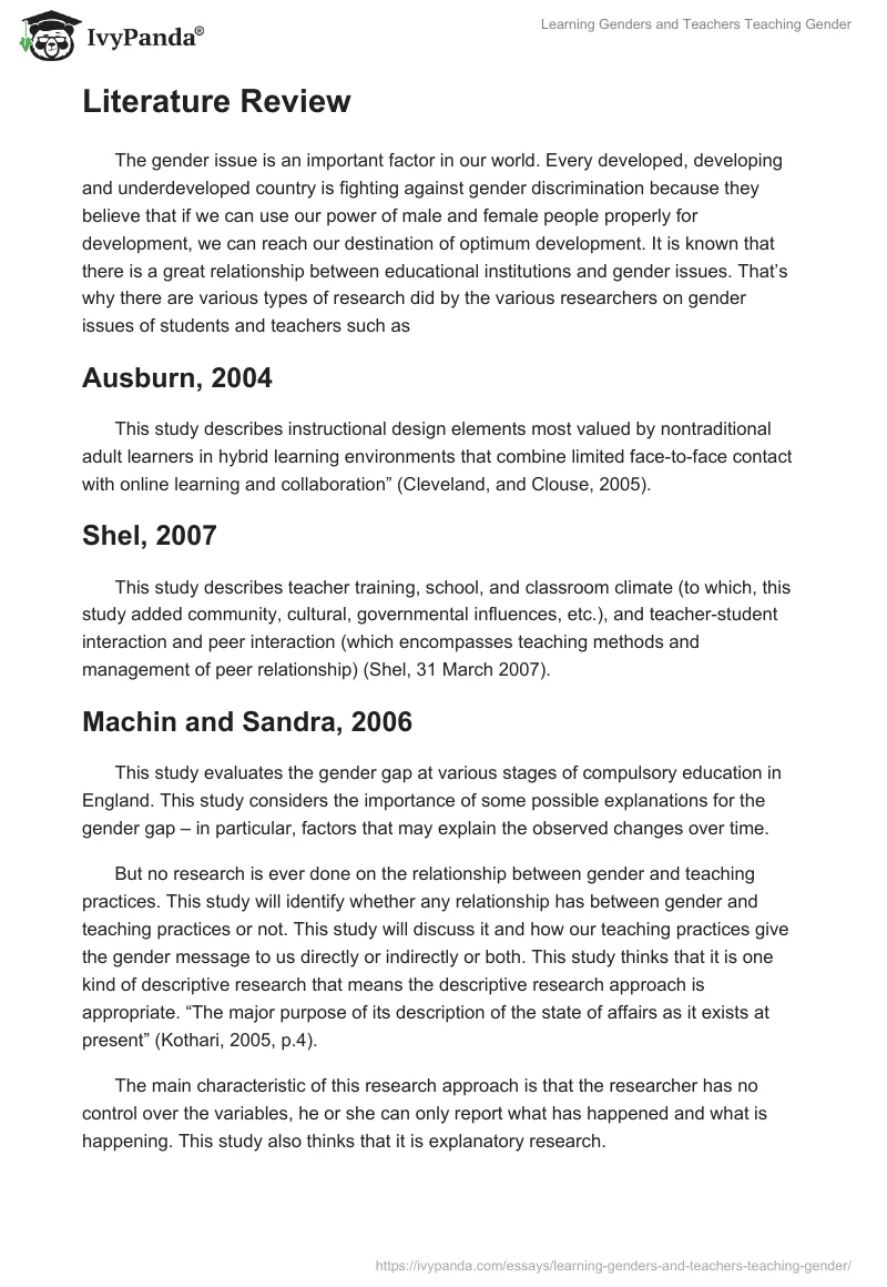 Learning Genders and Teachers Teaching Gender. Page 2