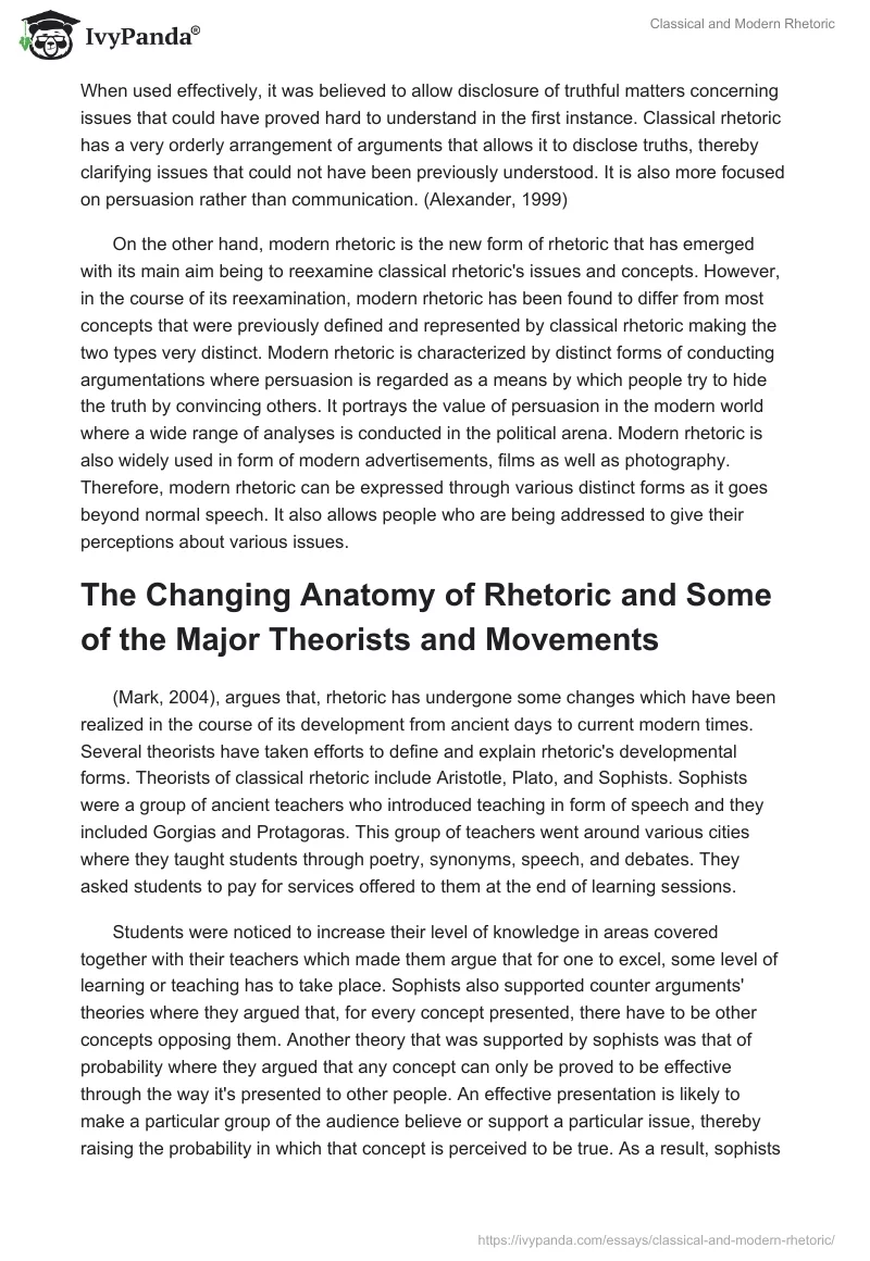 Classical and Modern Rhetoric. Page 2