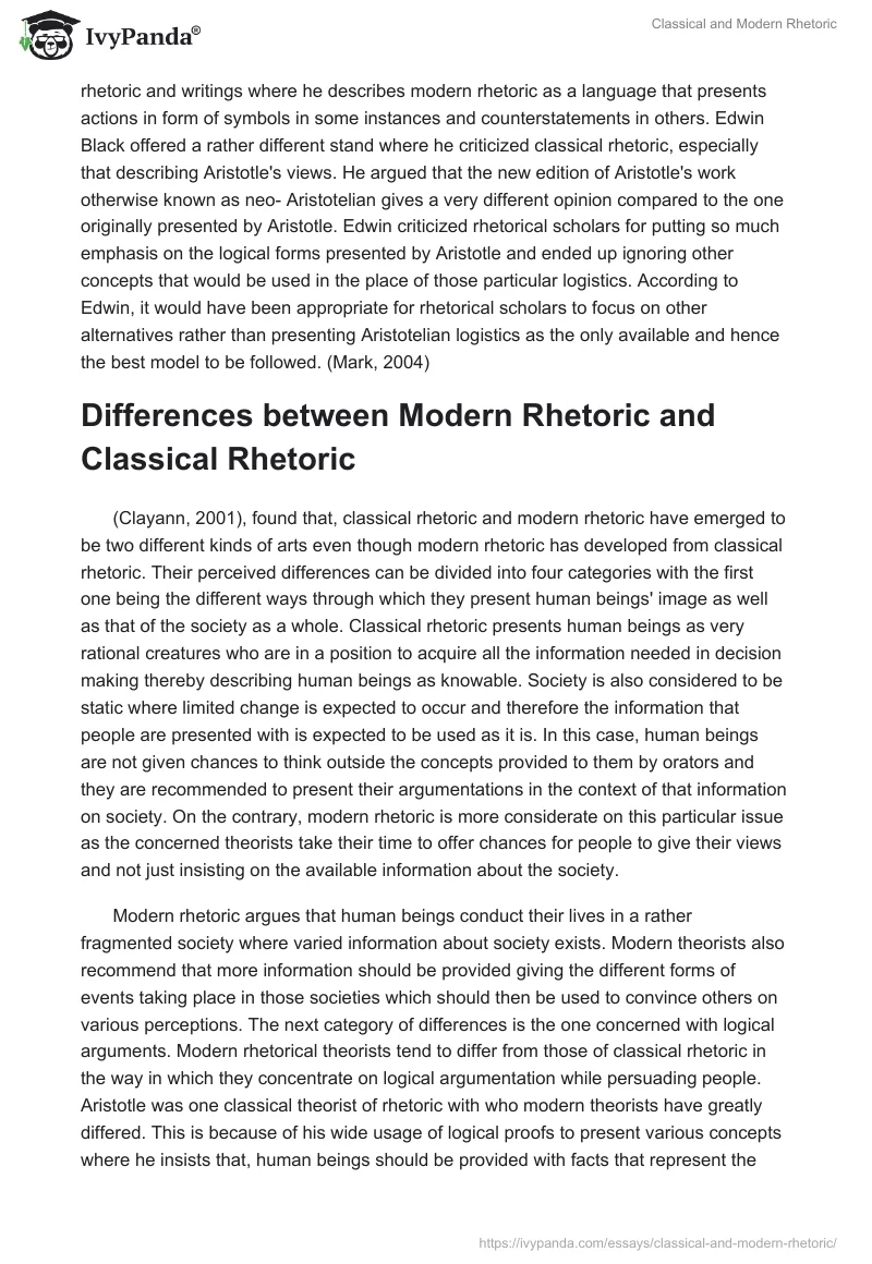 Classical and Modern Rhetoric. Page 4